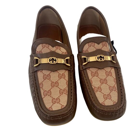 Gucci Ayrton Interlocking G Leather Driving Shoe Horsebit Monogram Loafers main image 5